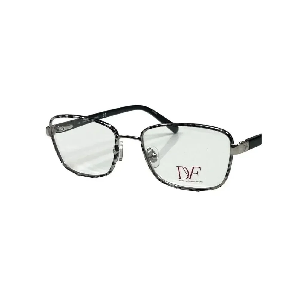 NEW Diane von Furstenberg DVF 8052 001 Marbled Gray Eyeglasses Frames 52-17-135